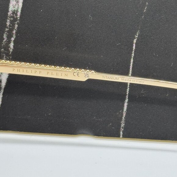 NEW SPP076V 400G PHILIPP PLEIN STUD GOLD MEN PHILIPP PLEIN SUNGLASSES - Picture 10 of 11